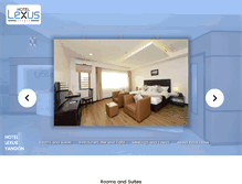 Tablet Screenshot of hotellexus.com